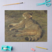 Papier Mousseline Chat sauvage (par Rosa Bonheur) (Artisanat)