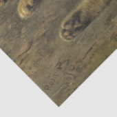 Papier Mousseline Chat sauvage (par Rosa Bonheur) (Détail)