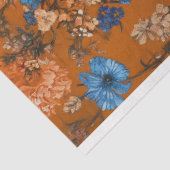 Papier Mousseline Chat siamois floral automne en robe découpage (Détail)