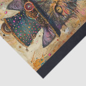 Papier Mousseline Chat Steampunk (Détail)