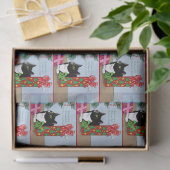 Papier Mousseline Chat Tuxedo (Cadeau)
