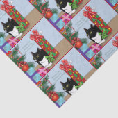 Papier Mousseline Chat Tuxedo (Détail)