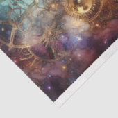 Papier Mousseline Chat vapeur gothique Voyage céleste Découpage (Détail)