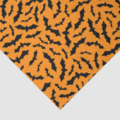 Papier Mousseline Chat Vintage d'Halloween Orange (Détail)