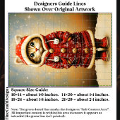 Papier Mousseline Chat Whimsical, Manteau Rouge, Découpage EJ5 Neige