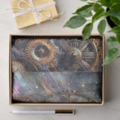 Papier Mousseline Chat Whimsical Steampunk Galaxy Quest Decoupage (Cadeau)
