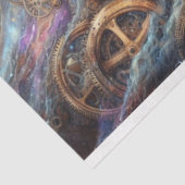Papier Mousseline Chat Whimsical Steampunk Galaxy Quest Decoupage (Détail)