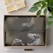 Papier Mousseline Châtaigner cadre Tovero Paint Horse (Cadeau)