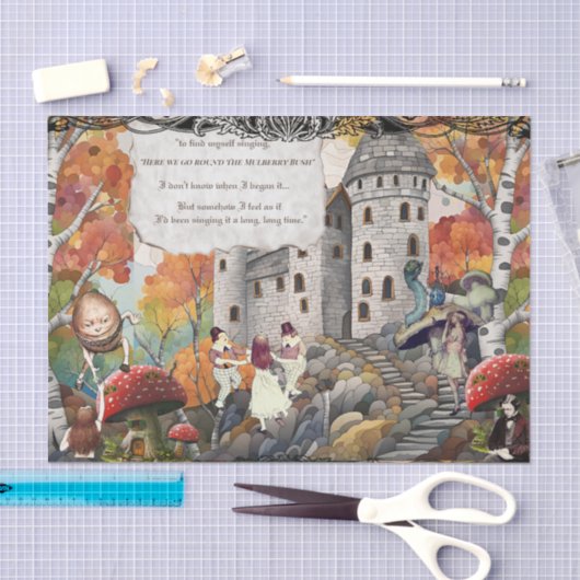 Papier Mousseline Château Alice Mulberry Bush Caterpillar (Artisanat)