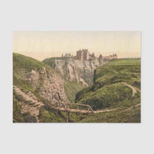 Papier Mousseline Château de Dunottar, Stonehaven, Ecosse (Recto)