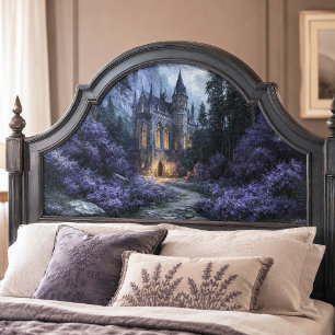 Papier Mousseline Château de fantaisie gothique en pierre lumineuse