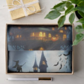 Papier Mousseline Château de Sorcière Halloween effrayant (Cadeau)