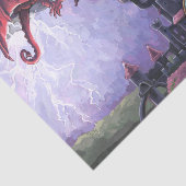 Papier Mousseline Château Dragon (Détail)