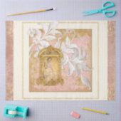 Papier Mousseline Château Français Élégante Art Découpage Femme Vint (Artisanat)