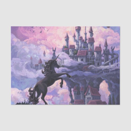 Papier Mousseline Château Licorne (Recto)