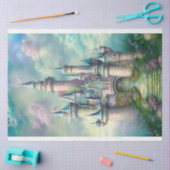 Papier Mousseline Château magique Pastel (Artisanat)