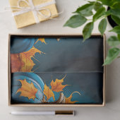 Papier Mousseline Chaton noir et lune bleue Citrouilles Feuilles d'a (Cadeau)