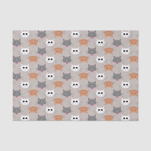 Papier Mousseline Chats (Recto)