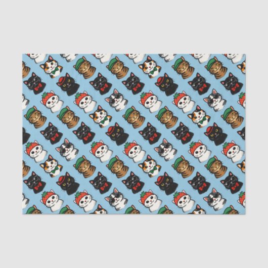 Papier Mousseline Chats (Recto)