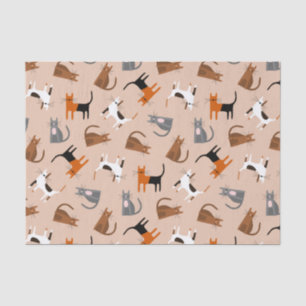 Papier Mousseline Chats