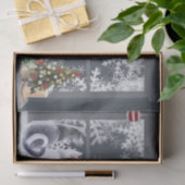 Papier Mousseline Chats à la fenêtre de Noël (Cadeau)