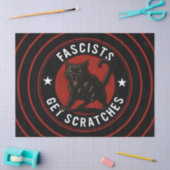 Papier Mousseline Chats Contre les Fascistes (Artisanat)