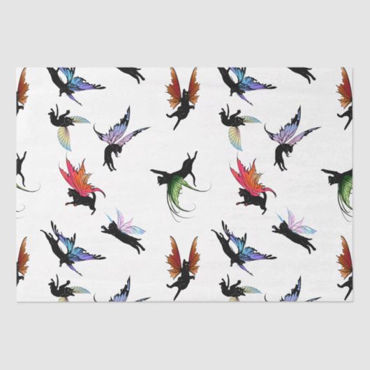 Papier Mousseline Chats cosmiques (Recto)