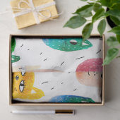 Papier Mousseline Chats d'aquarelle et amis (Cadeau)