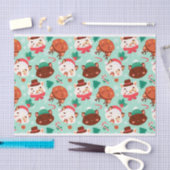 Papier Mousseline "Chats de Noël" (Artisanat)