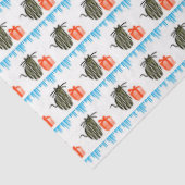 Papier Mousseline Chats de Noël, cadeaux et glaces (Détail)