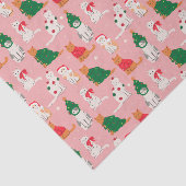 Papier Mousseline Chats de Noël en Motif d'attraction (Détail)