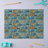 Papier Mousseline Chats de style post-impressionniste (Artisanat)