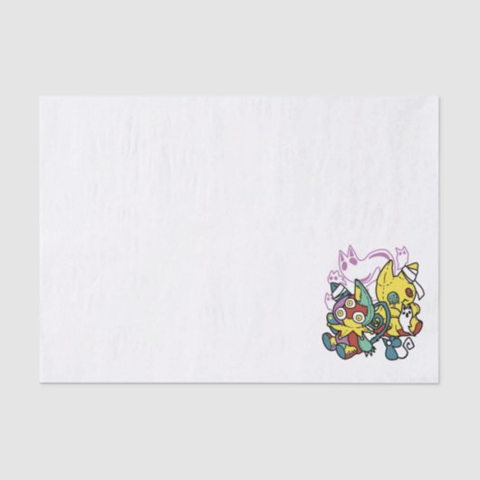 Papier Mousseline Chats déplaisants Halloween Art : Paw-sitly Fright (Recto)