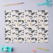 Papier Mousseline Chats endormis (Artisanat)