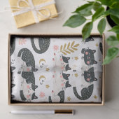 Papier Mousseline Chats endormis (Cadeau)
