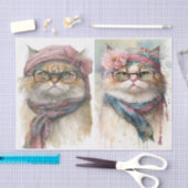 Papier Mousseline Chats fantaisistes (Artisanat)