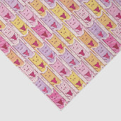 Papier Mousseline Chats mignons avec les coeurs affectueux (Détail)