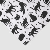 Papier Mousseline Chats noirs (Détail)