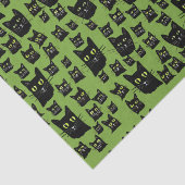 Papier Mousseline Chats noirs éffrayants (Détail)