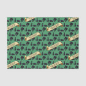 Papier Mousseline Chats noirs mignons Joyeux Halloween ! Trick Ou Tr (Recto)