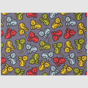 Papier Mousseline Chats plus bananes