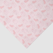 Papier Mousseline Chats roses et Motif de jellybeans (Détail)