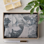 Papier Mousseline Chats Snowball Combat, Louis Wain (Cadeau)