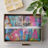 Papier Mousseline Chats Whimsical pour scrapbooking médias mixtes (Cadeau)