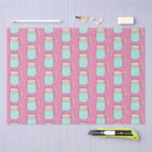 Papier Mousseline Chatte mignonne filles rose (Artisanat)
