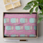 Papier Mousseline Chatte mignonne filles rose (Cadeau)