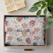 Papier Mousseline Chaud cacao pain d'épices Cookies Noël rustique (Cadeau)