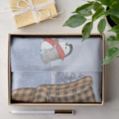 Papier Mousseline Chaud hiver Warm Ours Polaire Tricot Écharpe rouge (Cadeau)