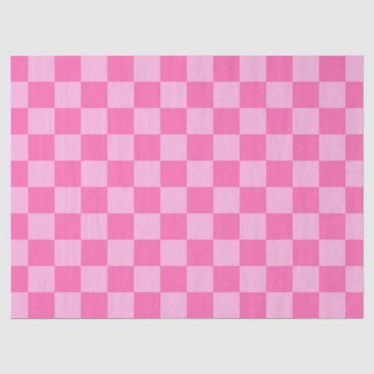 Papier Mousseline Chaud Pink Checkerboard (Recto)