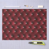 Papier Mousseline Chaud Rouge Chic Faux Velvet (Artisanat)